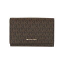 マイケル・マイケル・コース MICHAEL MICHAEL KORS WALLET WITH ALL OVER LOGO 32T5GJ6D9B252BRNACORN Women 財布・カードケース BROWN onesize 【送料無料・関税込】