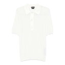 トムフォード TOM FORD Knitwear Polo Shirt Knitted メンズ ウェア トップス ポロシャツ White 52 50 48 男性...