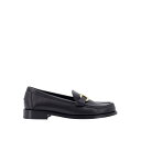フェラガモ FERRAGAMO Leather loafer with iconic gancini detail ウィメンズ シューズ ローファー Black...