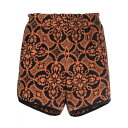 【楽天スーパーセール 最大75%OFF+P2倍】MARINE SERRE マリーン セル メンズ ショートパンツ SH029SS23MWOVCO000503 MARINE SERRE Shorts Orange Bright 46 48 50 【送料無料・関税込】