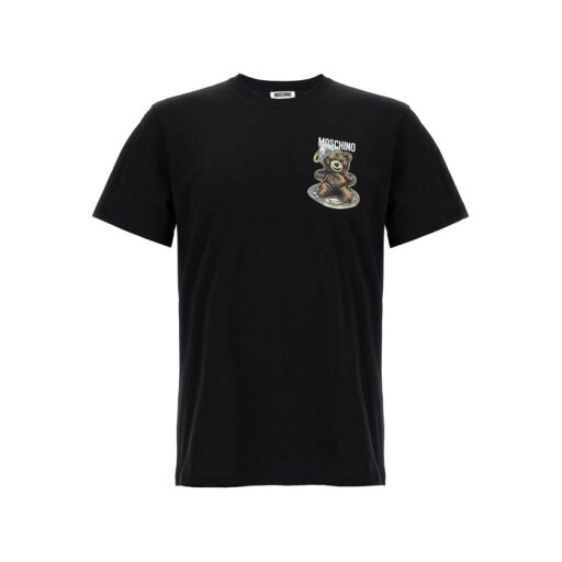 モスキーノ MOSCHINO Printed T-Shirt 072152411555 Men Tシャツ・カットソー Black XL S 2XL M L 【送料無料・関税込】 モスキーノ MOSCHINO Printed T-Shirt 072152411555 Men Tシャツ・カットソー Black XL S 2XL M L 【送料無料・関税込】