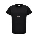 サンローラン Saint Laurent 'Saint Laurent rive gauche' T-shirt 464572YB2DQ1000 Men Tシャツ・カットソー Black M S 2XL XS L XL 4XL 5XL 6XL 2XS 3XL 3XS 【送料無料・関税込】