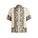 エトロ ETRO Ivory White Silk Bowling Shirt その他 White M XL 男性 MRIC0011AK585X0820 【送料...