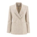 マックスマーラ Max Mara Double-Breasted Jacket TARGA25110411816001 Women スーツ・ジャケット Beig...