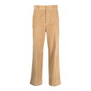 パームエンジェルス Palm Angels Beige cotton corduroy pants, crochet stripes PMCA128F23FAB0016103 Men ジーンズ Beige 48 46 【送料無料・関税込】