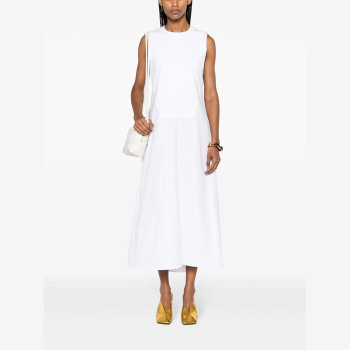 ジルサンダー Jil Sander Midi Dress J02CT0353J45002100 Women ワンピース・ドレス・オールインワン White 38 【送料無料・関税込】