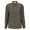 ヴァレンティノ Valentino Garavani 'TOUTE LA V' SHIRT ウィメンズ ウェア トップス シャツ・ブラウス White/Blac...
