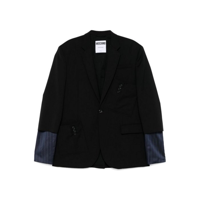 モスキーノ MOSCHINO Jacket 0217A05023555 Men スーツ・ジャケット Black 50 48 【送料無料・関税込】