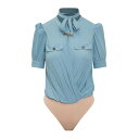 エリザベッタ フランキ Elisabetta Franchi Top CB00231E2016 Women ボディスーツ Blue 40 42 【送料無料・関税込】