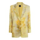 ピンコ PINKO Flower blazer 102858A1K9HS4 Women スーツ・ジャケット Yellow 42 【送料無料・関税込】