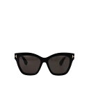 【楽天スーパーセール 最大75%OFF+P2倍】TOM FORD トムフォード レディース サングラス・アイウェア FT121701A Elvira Sunglasses Black 55 【送料無料・関税込】