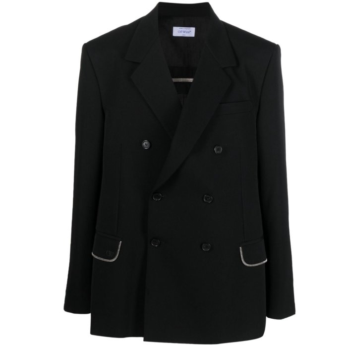 オフホワイト Off-White Off White Jackets Black OMEN072F23FAB0021010 Men スーツ・ジャケット Blacks and greys 50 48 【送料無料・関税込】