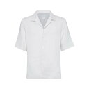 ブルネロ・クチネリ Brunello Cucinelli Shirt MM6840615C112 Men シャツ・ブラウス Cream XS 【送料無料・関税込】
