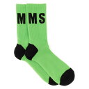 エムエスジーエム MSGM SOCKS WITH LOGO 3440MS0523724133 Men アンダーウェア GREEN onesize 【送料無料・関...