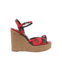 ドルチェガッバーナ Dolce & Gabbana Espadrilles CZ0320A6514HN5KQ Women サンダル Red 37 37.5 38 38.5 36 36.5 39 40 35 【送料無料・関税込】