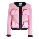 モスキーノ MOSCHINO Archive Purses jacket in pink and black 050854142224 Women カジュアルジ...