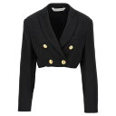 パームエンジェルス Palm Angels Cropped blazer PWEN032E23FAB00110761076 Women スーツ・ジャケット Bl...