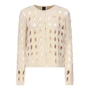 【楽天スーパーセール 最大75%OFF+P2倍】PINKO ピンコ レディース ニット・セーター・カーディガン 1051912LWC00 Openwork Knit Cardigan Nude & Neutrals XS M S 【送料無料・関税込】