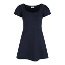 アレキサンダー・マックイーン Alexander McQUEEN Mini wool and silk dress 841216QJAAA4100 Women ...