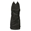 バルマン Balmain Short leather dress EF1R3285LD710PA Women ワンピース・ドレス・オールインワン Black I...
