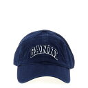 ガニー GANNI Canvas cap A6902683 Women 帽子 Blue onesize 【送料無料・関税込】