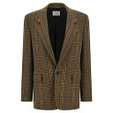 サンローラン Saint Laurent Prince of Wales blazer 842593Y4J702232 Women スーツ・ジャケット Mult...