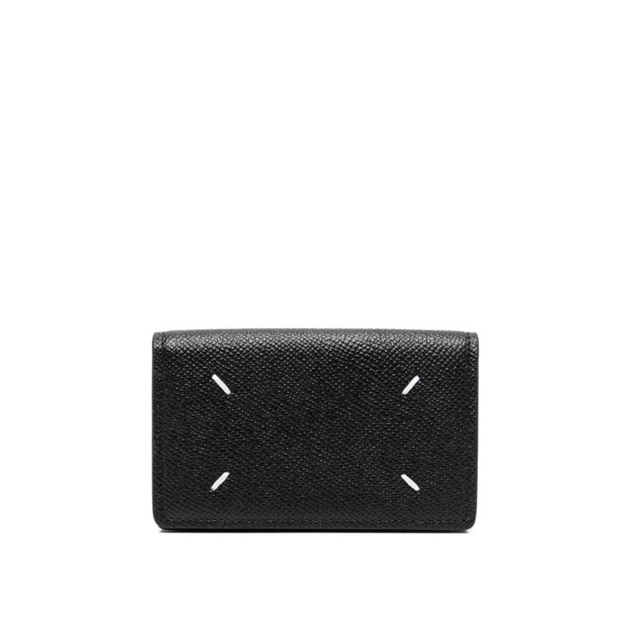 メゾン マルジェラ Maison Margiela Stitch-detail leather wallet ウィメンズ アクセサリー 財布・カードケース Black ONESIZE 女性 SA3VX0005P4745T8013 【送料無料・関税込】