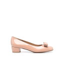 フェラガモ FERRAGAMO Leather pumps VARA1753641AMARETTI Women パンプス・ハイヒール Beige 8.5 5.5 【送料無料・関税込】