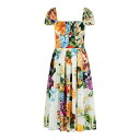 ドルチェガッバーナ Dolce & Gabbana Fiorato Multicolor Cotton Dress F6TVKTHS5TRHA5PC Women...