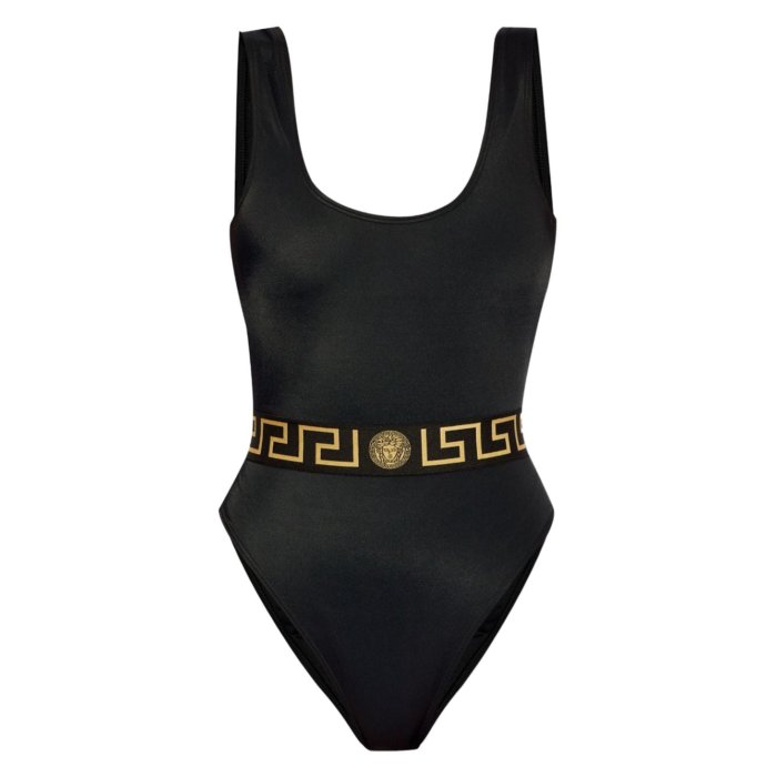 륵 VERSACE Versace Sea clothing Black 10032041A111191B000 Women ...