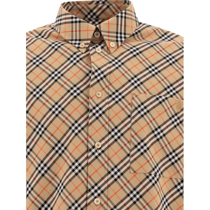 Burberry バーバリー メンズ シャツ・ブラウス 8104072 Cotton Check Shirt Beige S M XL L 【送料無料・関税込】