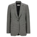 アルベルト ビアーニ alberto biani Houndstooth blazer II872WO217990 Women スーツ・ジャケット White/...