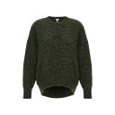 ロエベ LOEWE DOUBLE NECK SWEATER ウィメンズ ウェア トップス ニット・セーター・カーディガン Green S XS 女性 S540Y...