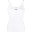 オフホワイト Off-White Off White Top White OWAD072C99JER0020110 Women タンクトップ・キャミソール Li...