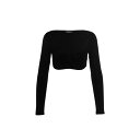 ディースクエアード Dsquared2 RIBBED CROPPED SWEATER ウィメンズ ウェア トップス ニット・セーター・カーディガン Black ...