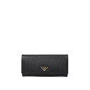 プラダ Prada Saffiano leather flap wallet 1MH132QHHF0002 Women 財布・カードケース Black ones...