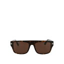 【楽天スーパーセール 最大75%OFF+P2倍】TOM FORD トムフォード メンズ サングラス・アイウェア FT090752E Dunning-02 Sunglasses Brown 55 【送料無料・関税込】