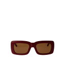 【楽天スーパーセール 最大75%OFF+P2倍】THE ATTICO ジ・アティコ レディース サングラス・アイウェア ATTICO3C26SUN6 Marfa Sunglasses Dark Red 52 【送料無料・関税込】