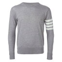 トム・ブラウン Thom Browne Sweaters メンズ ウェア トップス ニット・セーター・カーディガン PALE GREY 2 3 4 男性 MKA...
