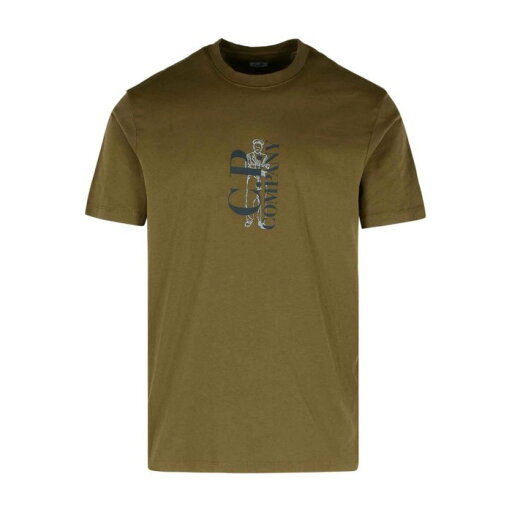 シーピーカンパニー C.P. Company Green Cotton T-Shirt 18CMTS138A005100W683 Men Tシャツ・カットソー Green XL 2XL 【送料無料・関税込】 シーピーカンパニー C.P. Company Green Cotton T-Shirt 18CMTS138A005100W683 Men Tシャツ・カットソー Green XL 2XL 【送料無料・関税込】