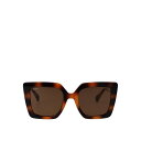 【楽天スーパーセール 最大75%OFF+P2倍】Max Mara マックスマーラ レディース サングラス・アイウェア MM0051S53E Mm0051/S Sunglasses Brown 52 【送料無料・関税込】