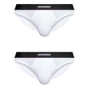 ディースクエアード Dsquared2 Dsquared2 Underwear White DCX200070100 Men アンダーウェア WHITE L M S XL 【送料無料・関税込】