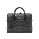 【楽天スーパーセール 最大75%OFF+P2倍】Dolce & Gabbana ドルチェガッバーナ メンズ ビジネス・トラベルバッグ BM1590AJ7058B969 All over logo briefcase Black onesize 【送料無料・関税込】