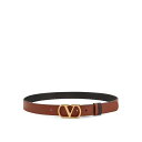 ヴァレンティノ Valentino Garavani Leather belt 7Y2T0SQ3IYRDRN Men ベルト・サスペンダー Light Brow...