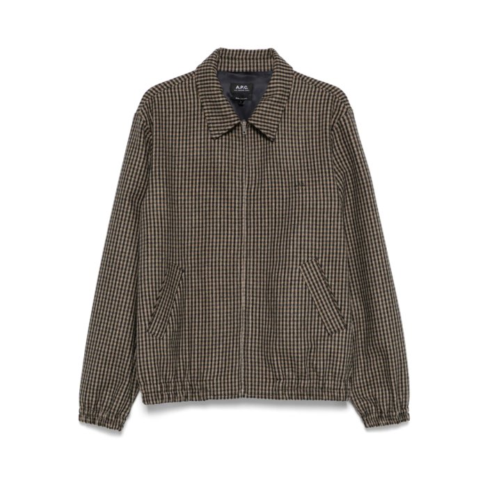 A.P.C. アーペーセー メンズ カジュアルジャケット WOASPM32018CAA Outerwear A.p.c. BROWN/BLUE L M 【送料無料・関税込】