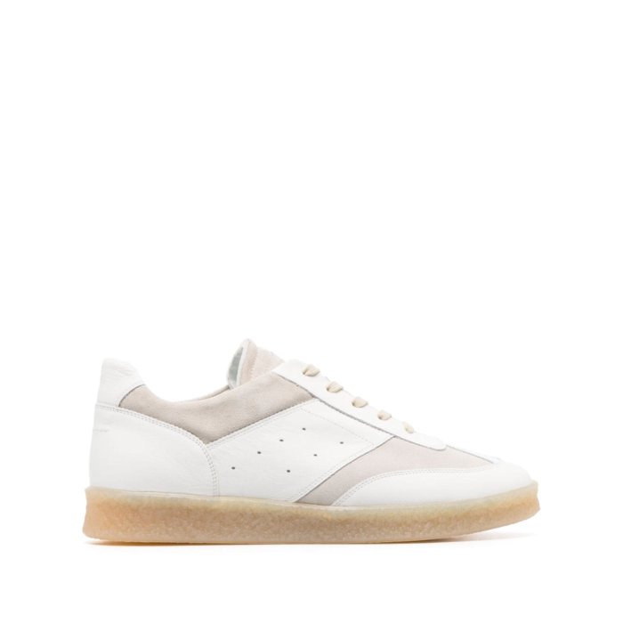 MM6 Maison Margiela エムエムシックス メンズ スニーカー S59WS0213P0673T1003 MM6 Maison Margiela Sneakers White Light and natural 411/2 421/2 431/2 39 40 41 42 43 44 【送料無料・関税込】