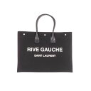サンローラン Saint Laurent Rive Gauche shopping bag in black 50941596N9E1070 Men トートバッグ Black onesize 【送料無料・関税込】