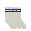 ヒューゴボス HUGO BOSS SET OF TWO SOCKS WITH LOGO 50523006102630100 Men アンダーウェア WHITE ...