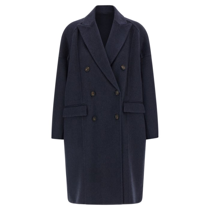 Brunello Cucinelli ブルネロ・クチネリ レディース コート MD5039677C7186 Cashmere coat Blue IT36 IT...