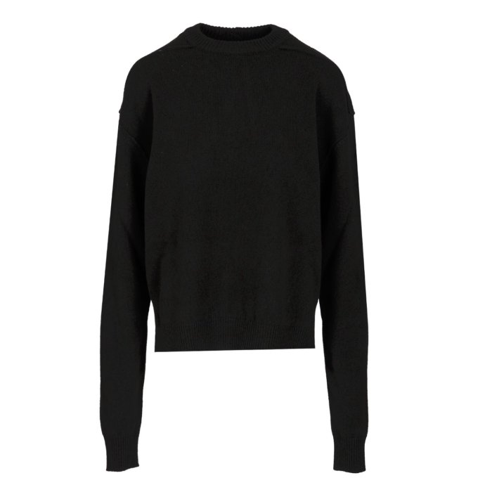 Rick Owens リック オウエンス レディース ニット・セーター・カーディガン RP02E4679WSBR09 Cashmere and wool sweater Black 3XL 4XL 5XL L M S XL XS 2XL 2XS 【送料無料・関税込】